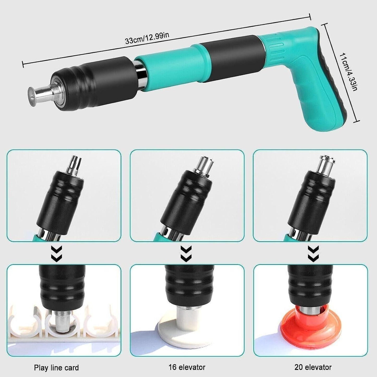 4 Speed Adjustable Manual Steel Concrete Nail Gun Tool